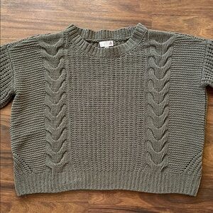 SO Olive Green Chenille Sweater